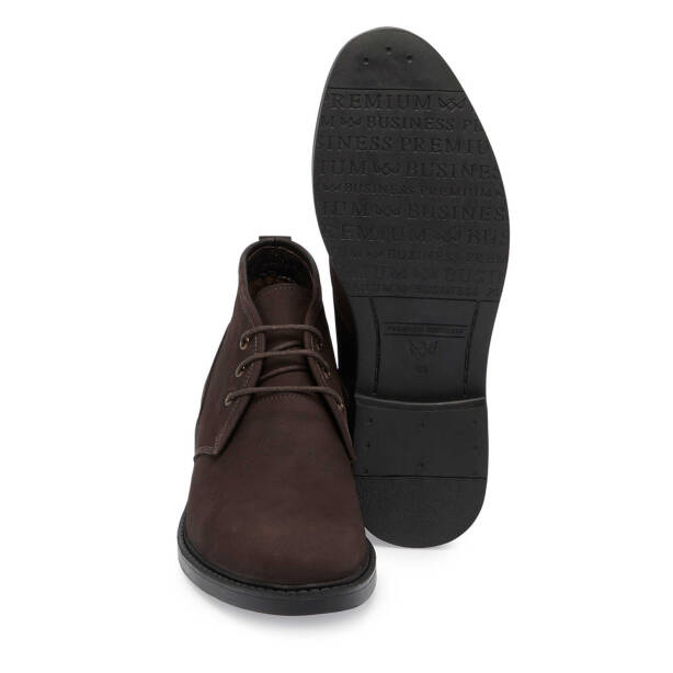 Kahverengi Nubuk Deri Erkek Klasik Bot - E24K1BT56988-A39 - Tergan