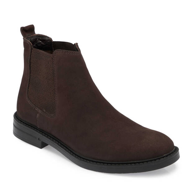 Kahverengi Nubuk Deri Erkek Klasik Bot - E24K1BT56989-A39 - Tergan