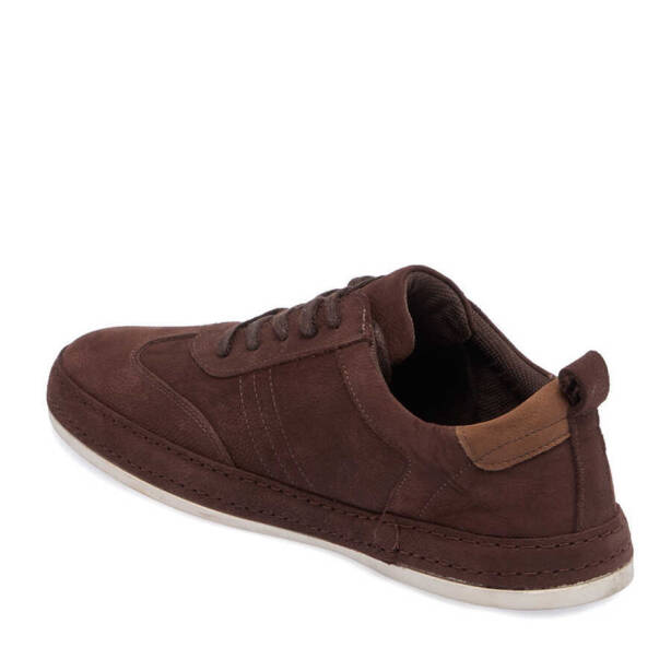 Kahverengi Nubuk Deri Erkek Sneaker - E24I1AY56829-A39 - 2
