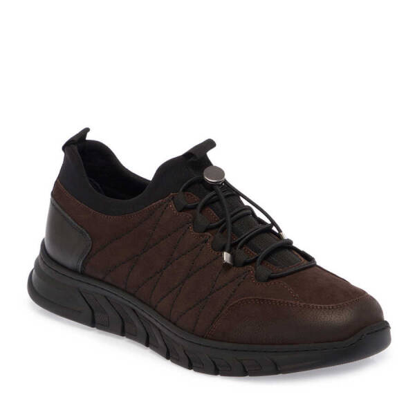 Kahverengi Nubuk Deri Erkek Sneaker - E24S1AY56980-A39 - 1