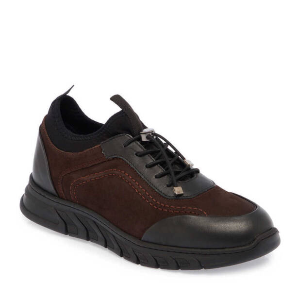 Kahverengi Nubuk Deri Erkek Sneaker - E24S1AY56981-A39 - 1