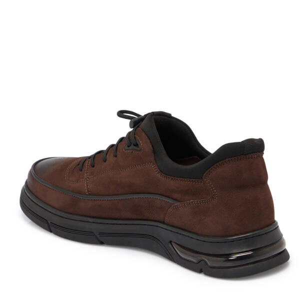 Kahverengi Nubuk Deri Erkek Sneaker - E25S1AY57442-A39 - 2