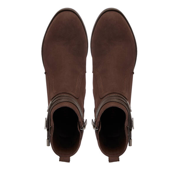 Kahverengi Nubuk Deri Kadın Bot - K25K1BT68221-A39 - 5