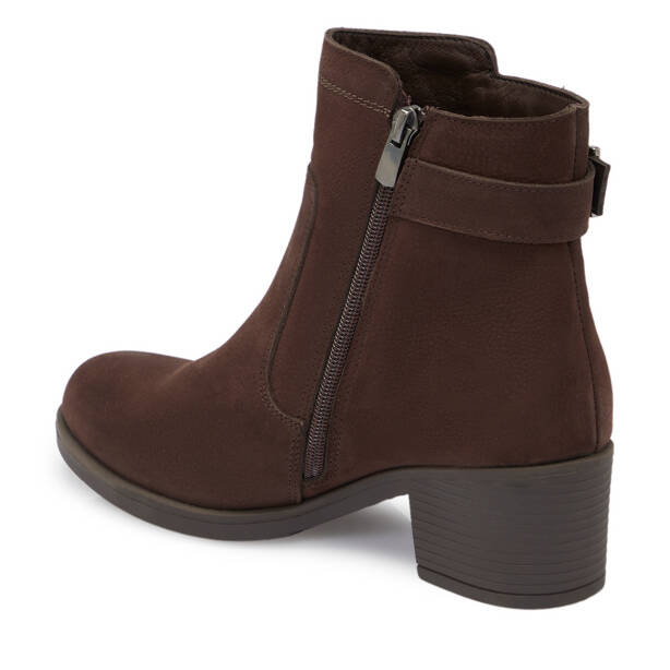 Kahverengi Nubuk Deri Kadın Bot - K25K1BT68226-A39 - 2