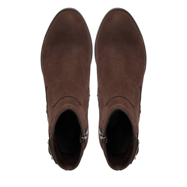 Kahverengi Nubuk Deri Kadın Bot - K25K1BT68226-A39 - 5