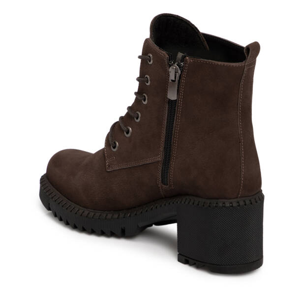 Kahverengi Hakiki Nubuk Deri Kadın Bot - K25K1BT68505-A39 - 3