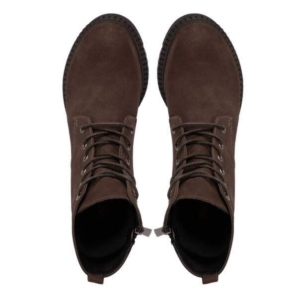 Kahverengi Hakiki Nubuk Deri Kadın Bot - K25K1BT68505-A39 - 5