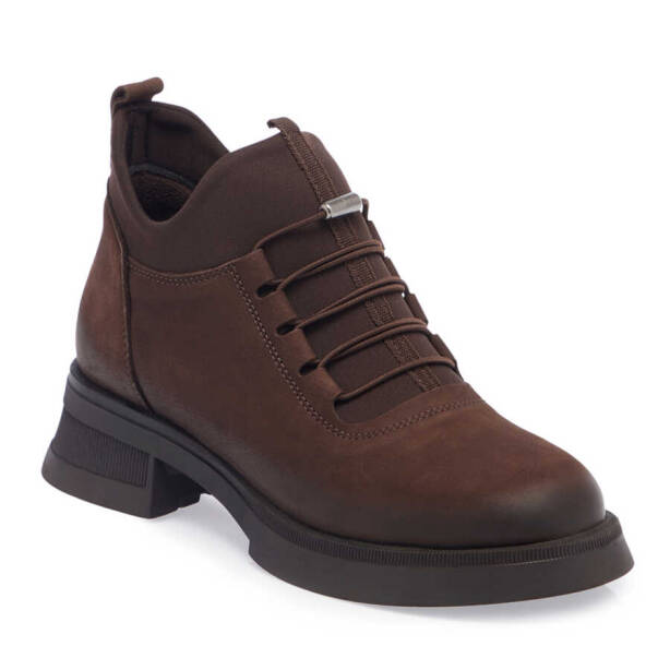 Kahverengi Nubuk Deri Kadın Casual Bot - K23K1BT66960-A39 