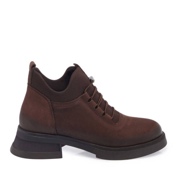 Kahverengi Nubuk Deri Kadın Casual Bot - K23K1BT66960-A39 - 3