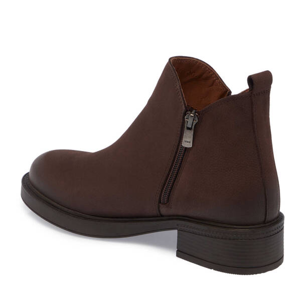 Kahverengi Nubuk Deri Kadın Casual Bot - K24K1BT67508-A39 - 2