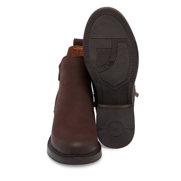 Kahverengi Nubuk Deri Kadın Casual Bot - K24K1BT67508-A39 - Tergan