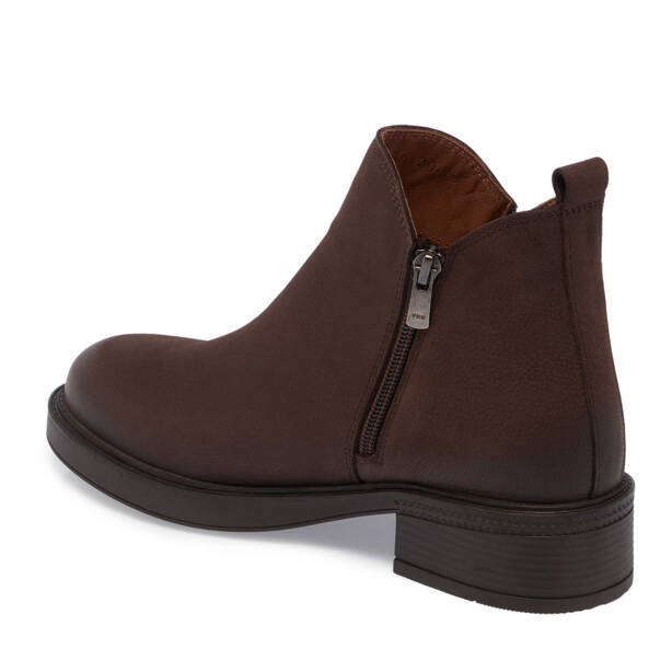 Kahverengi Nubuk Deri Kadın Casual Bot - K24K1BT67508-A39 - 2