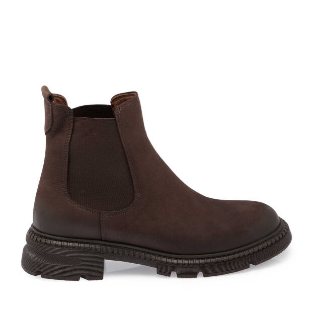 Kahverengi Nubuk Deri Kadın Casual Bot - K24K1BT67509-A39 - 3