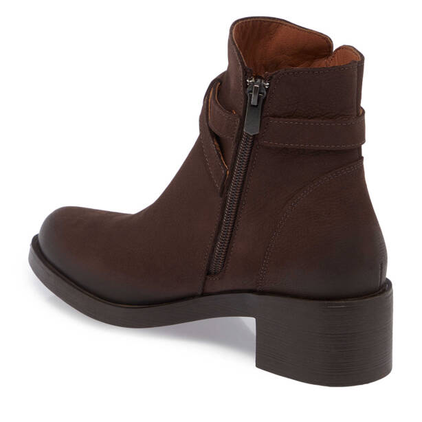 Kahverengi Nubuk Deri Kadın Casual Bot - K24K1BT67510-A39 - 2