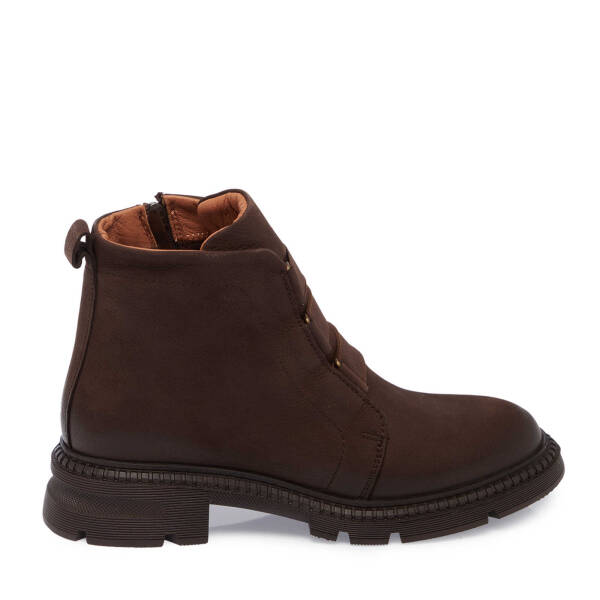 Kahverengi Nubuk Deri Kadın Casual Bot - K24K1BT67511-A39 - 3