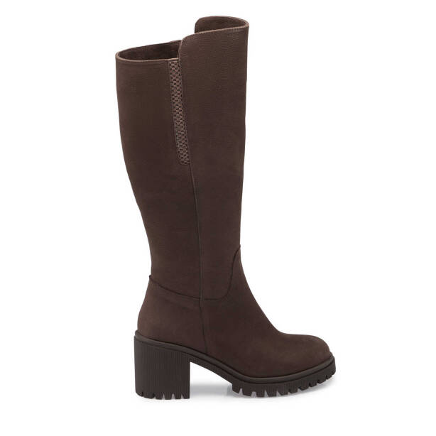 Kahverengi Nubuk Deri Kadın Casual Çizme - K24K1CM67584-A39 - 3