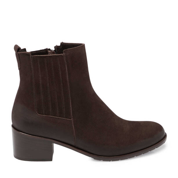 Kahverengi Nubuk Deri Kadın Klasik Bot - K24K1BT67567-A39 - 3