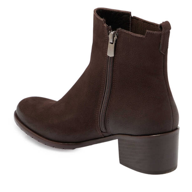 Kahverengi Nubuk Deri Kadın Klasik Bot - K24K1BT67567-A39 - 2