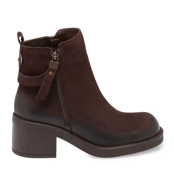 Kahverengi Nubuk Deri Kadın Klasik Bot - K24K1BT67654-A39 - 3