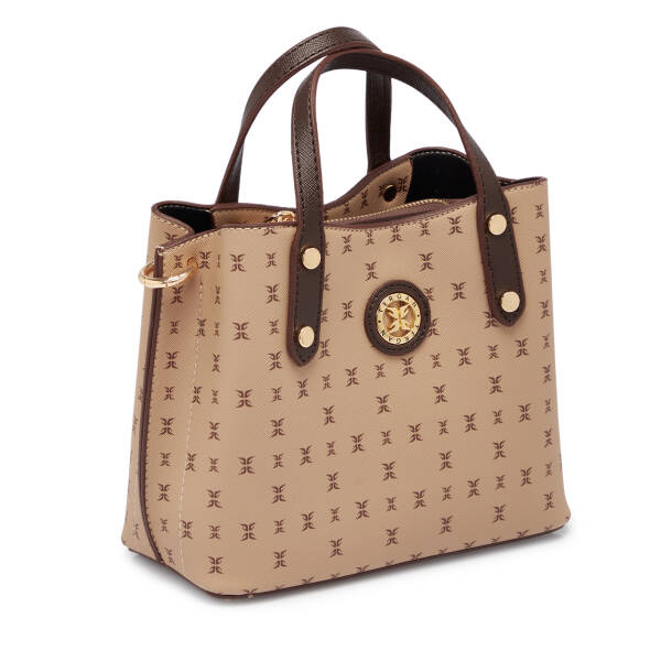 Kahverengi Print Kadın Çapraz Askılı Çanta - S1WPR0000806-T2E - 2