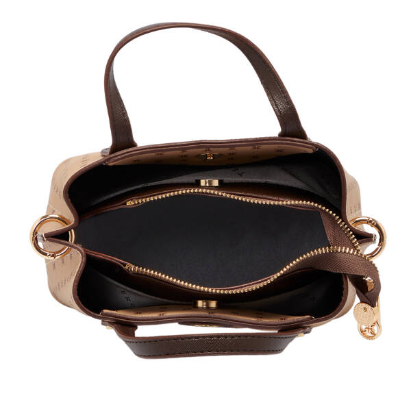 Kahverengi Print Kadın Çapraz Askılı Çanta - S1WPR0000806-T2E - 4