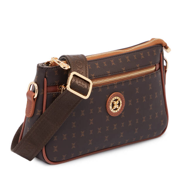 Kahverengi Print Kadın Çapraz Askılı Çanta - S25K1PR09183-T4J - 2