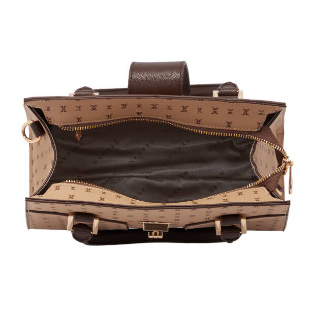 Kahverengi Print Kadın Çapraz Askılı Çanta - S25K1PR09184-T2E - 4