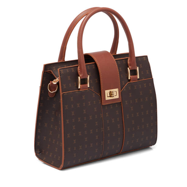 Kahverengi Print Kadın Çapraz Askılı Çanta - S25K1PR09184-T4J - 2