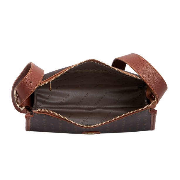 Kahverengi Print Kadın Çapraz Askılı Çanta - S25K1PR09186-T4J - 4