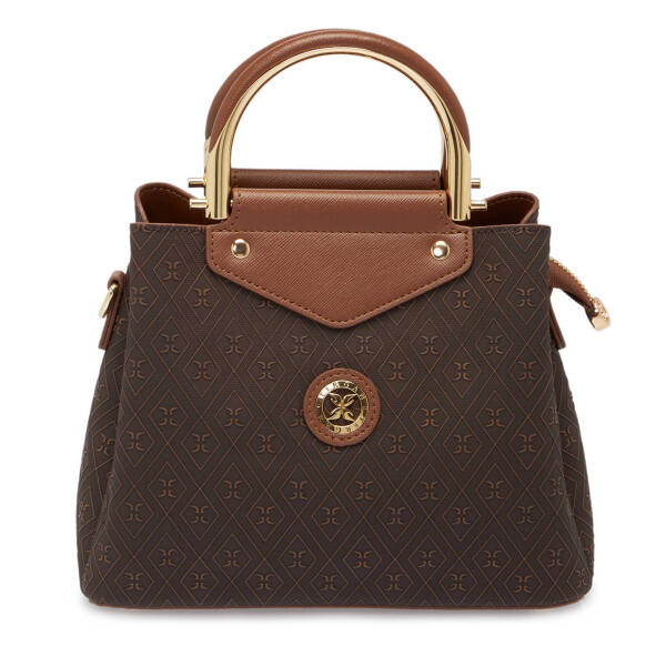 Kahverengi Print Kadın Çapraz Askılı Çanta - S25Y1PR09177-R9C - 1