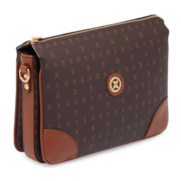 Kahverengi Print Kadın Çapraz Askılı Çanta - S26K1PR09090-T4J - 2