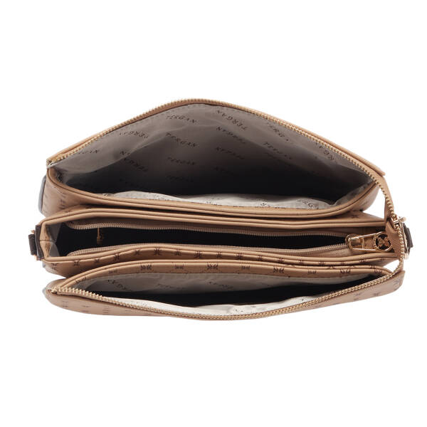 Kahverengi Print Kadın Çapraz Askılı Çanta - S26Y1PR09090-T2E - 4