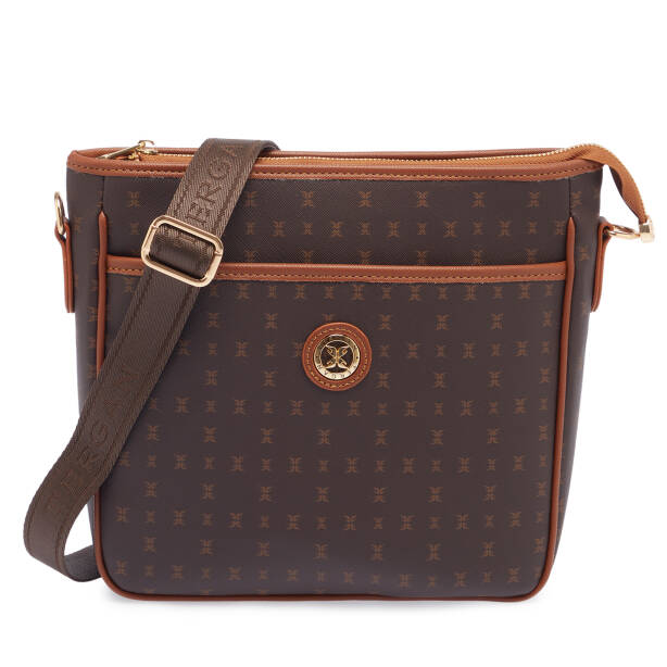 Kahverengi Print Kadın Çapraz Askılı Çanta - S26Y1PR09128-T4J 