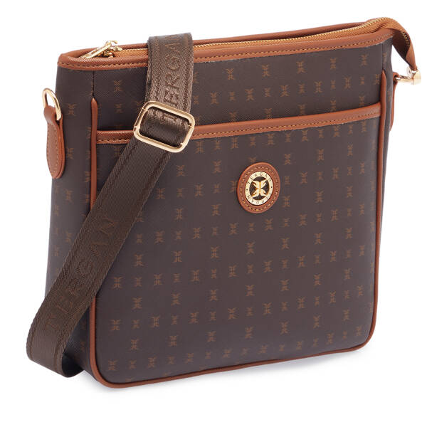 Kahverengi Print Kadın Çapraz Askılı Çanta - S26Y1PR09128-T4J - 2