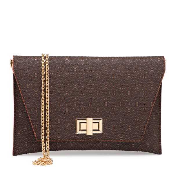 Kahverengi Print Kadın Çapraz Askılı Çanta - S26Y1PR09187-R9C 