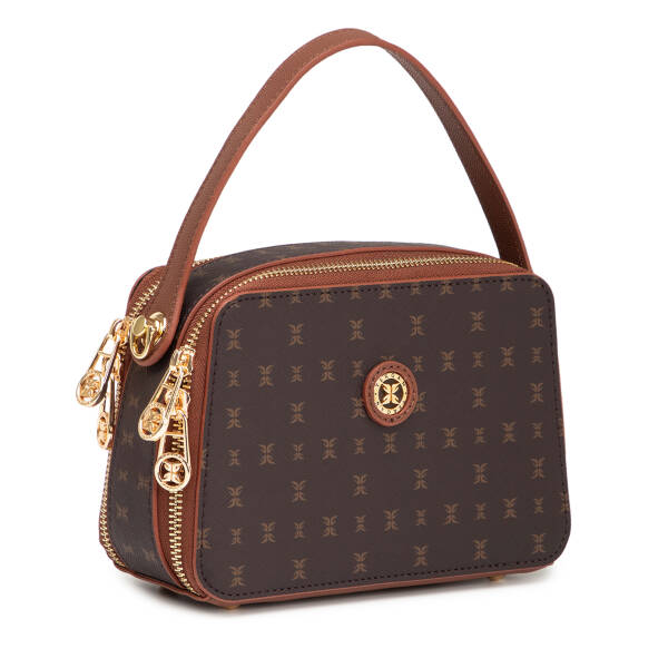 Kahverengi Print Kadın Çapraz Askılı Çanta - S26Y1PR09198-T4J - 2
