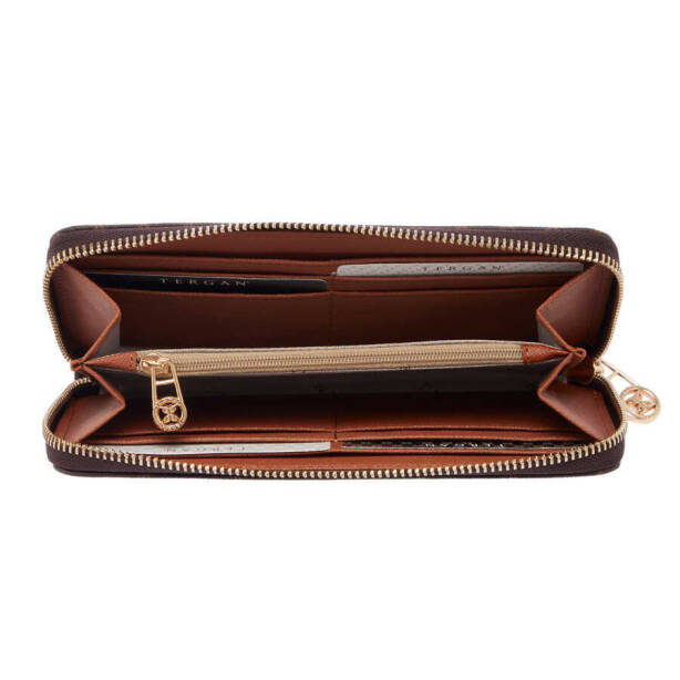 Kahverengi Print Kadın Cüzdan - S1CB00055813-T4J - 3