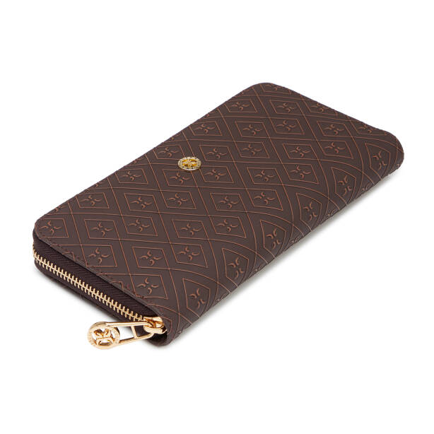 Kahverengi Print Kadın Cüzdan - S1CB00055823-R1P 