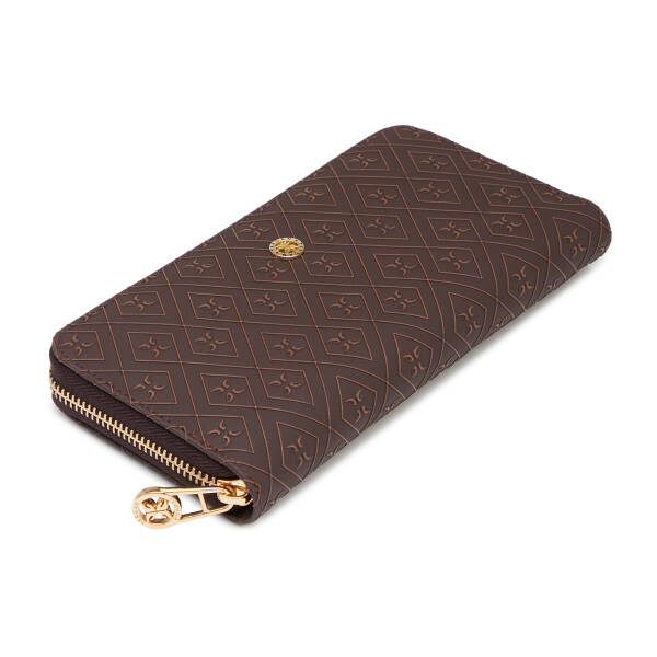 Kahverengi Print Kadın Cüzdan - S1CB00055823-R1P - 1