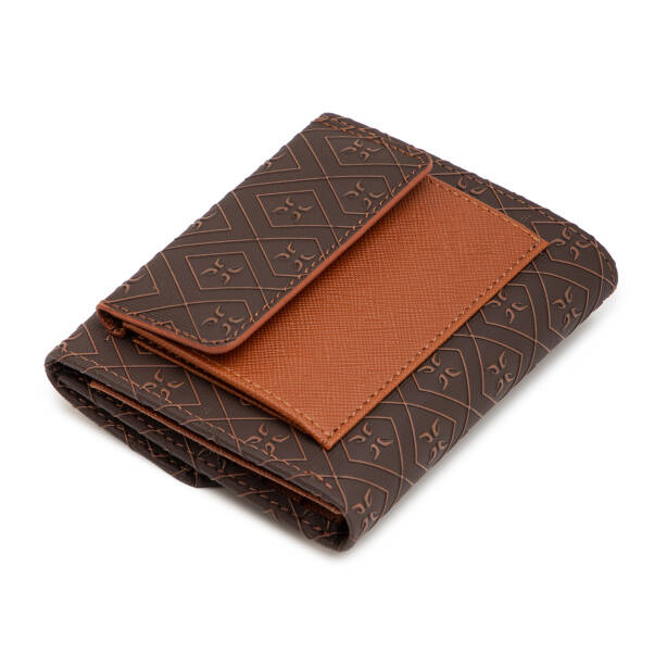 Kahverengi Print Kadın Cüzdan - S1CB00055824-R9C - 4