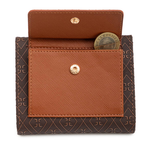 Kahverengi Print Kadın Cüzdan - S1CB00055824-R9C - 5