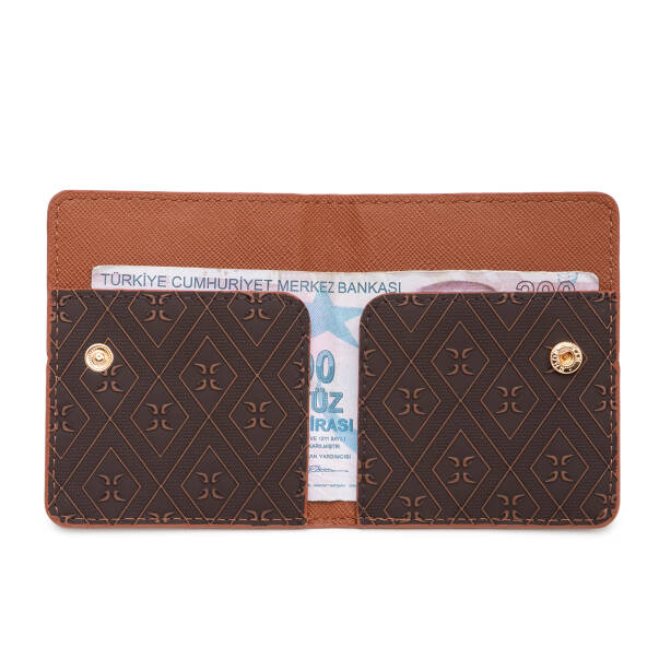 Kahverengi Print Kadın Cüzdan - S1CB00055825-R9C - 3
