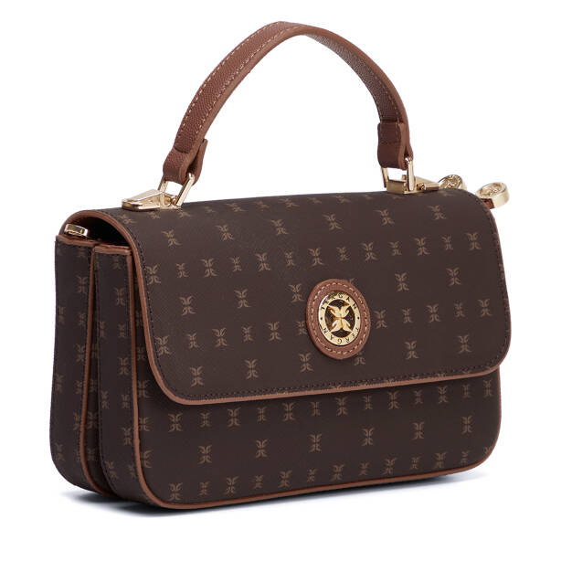 Kahverengi Print Kadın El Çantası - S26K1PR09154-T4J - 2
