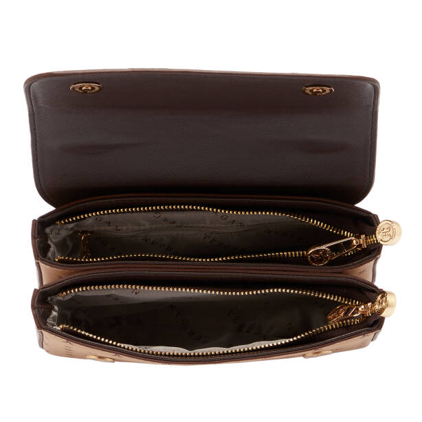 Kahverengi Print Kadın El Çantası - S26Y1PR09154-T2E - 4