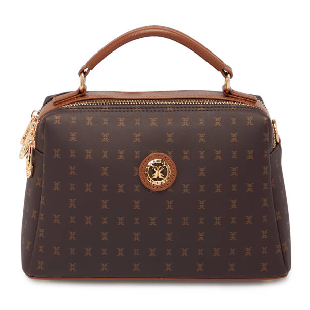 Kahverengi Print Kadın El Çantası - S26Y1PR09182-T4J 