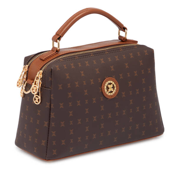 Kahverengi Print Kadın El Çantası - S26Y1PR09182-T4J - 2