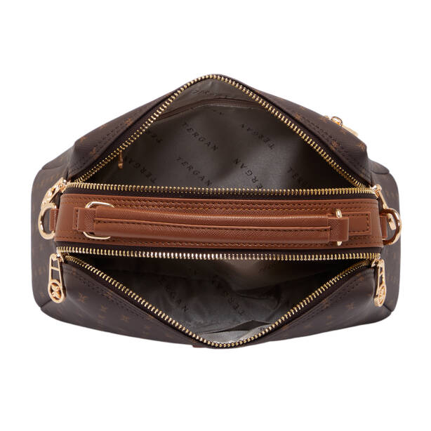 Kahverengi Print Kadın El Çantası - S26Y1PR09182-T4J - 4