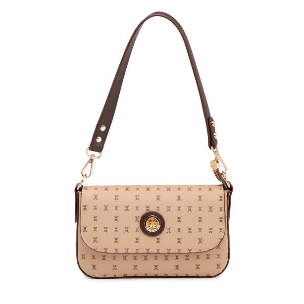 Kahverengi Print Kadın Omuz Çantası - S1WPR0000800-T2E - Tergan