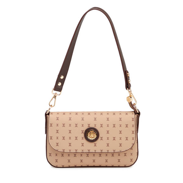 Kahverengi Print Kadın Omuz Çantası - S1WPR0000800-T2E - 1