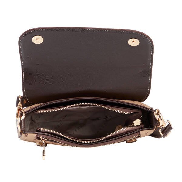 Kahverengi Print Kadın Omuz Çantası - S1WPR0000800-T2E - 4